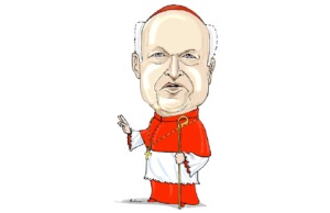 Vajdasági magyar karikaturista olvasott könyörgést a Német László bíborosi beiktatása utáni misén