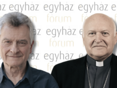 Német László bíboros elismerése a 40 éves Egyházfórum jubileumi konferenciáján